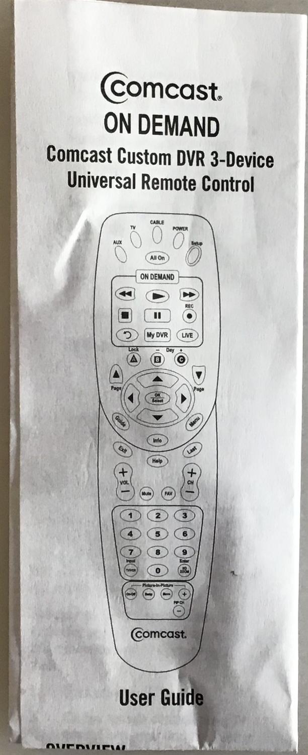 CONTROL REMOTO NUEVO  UNIVERSAL AUX TV CABLE  COMCAST / ON DEMAND   My DVR / 1067BC3-0001-R / C073102 - Imagen 3
